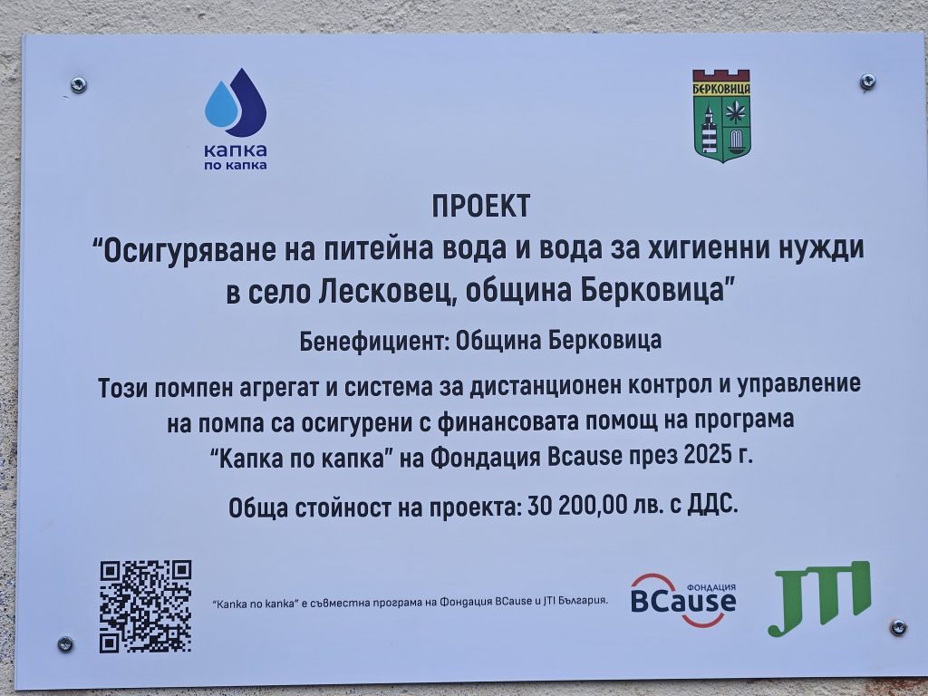 Проект капка по капка